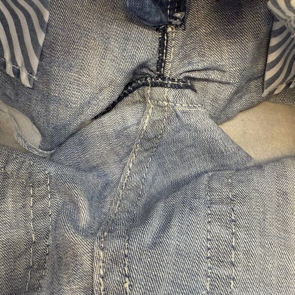 Rock Revival Short Women's 26x3 Light Blue Lace Print Lydia Easy Short Western - Picture 6 of 14